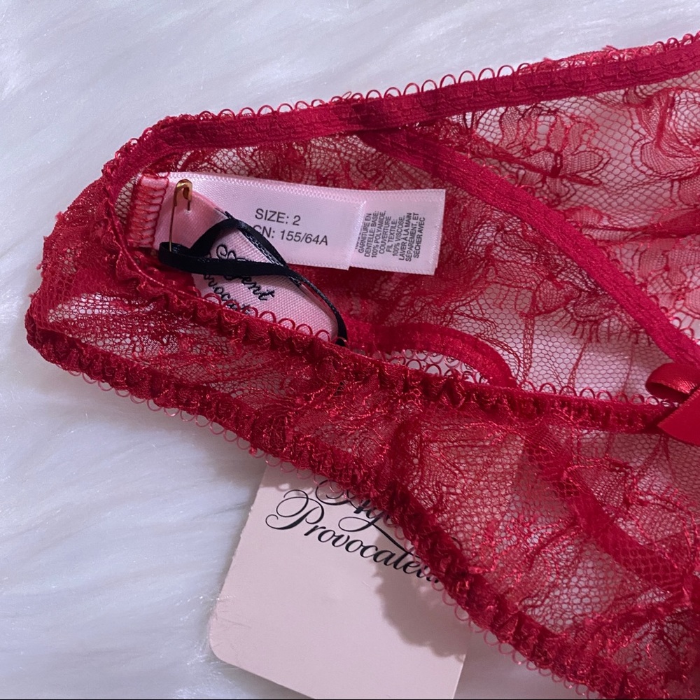 NWT Agent Provocateur Willa Red Brief - Picture 9 of 9
